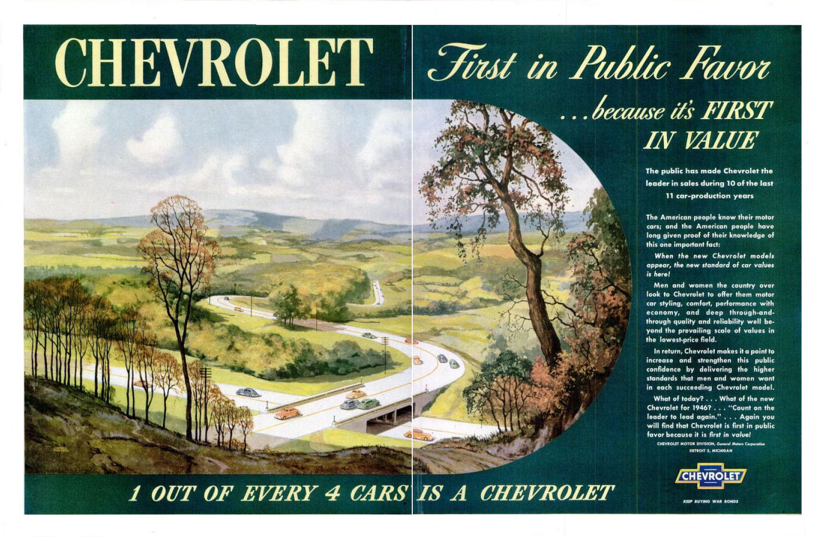 1946 Chevrolet Auto Advertising